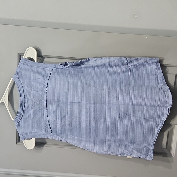 NWOT Eddie Bauer Raw Edge Blue Tank Top XS - Picture 3 of 9